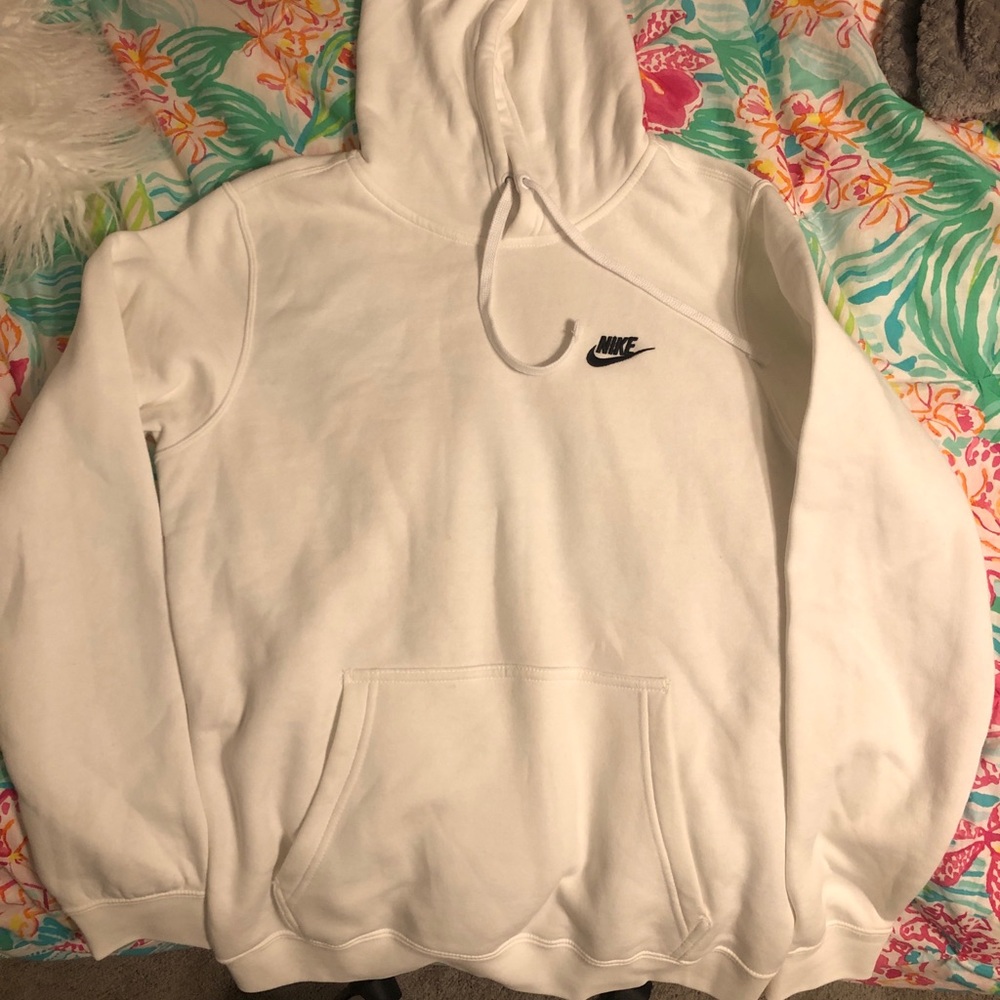 White Nike hoodie